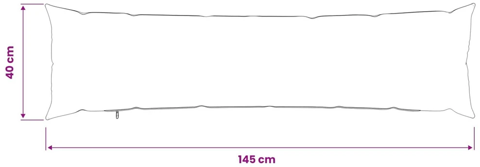 Pagalvėlės užvalkalas HEERLEN Kreminė 40 x 145 cm Bouclé