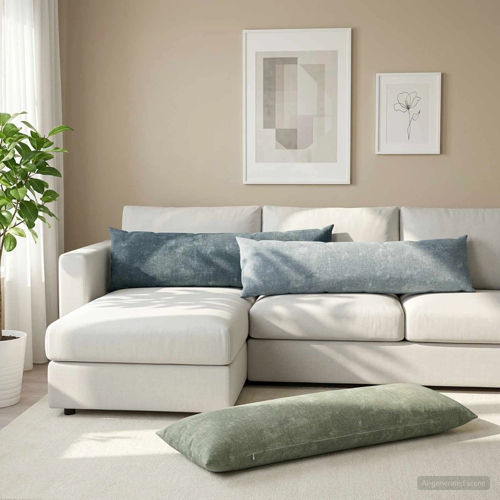 Pagalvėlės užvalkalas HEERLEN Mėlyna 40 x 145 cm