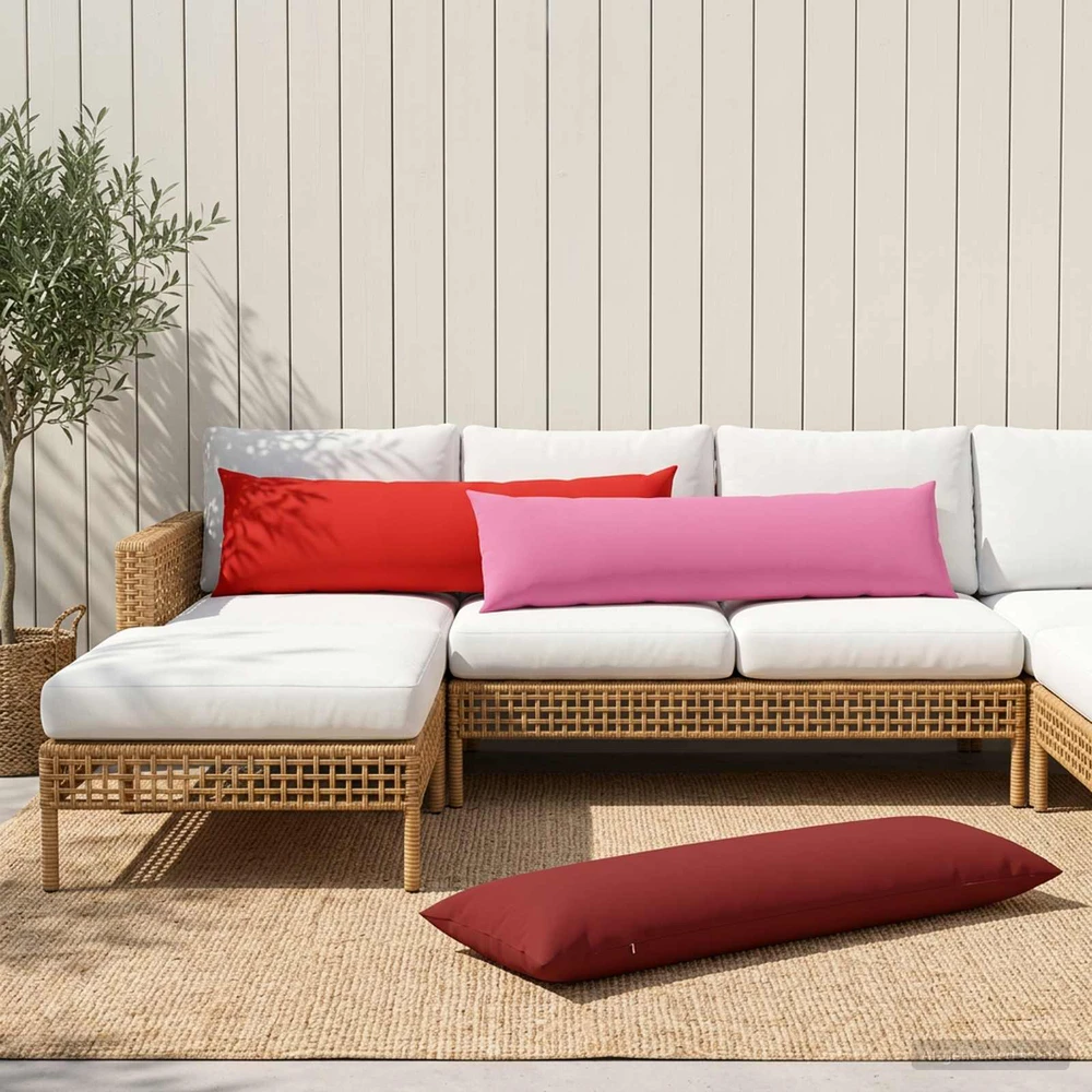 Pagalvėlės užvalkalas HEERLEN Raudona 40 x 145 cm Poliesteris
