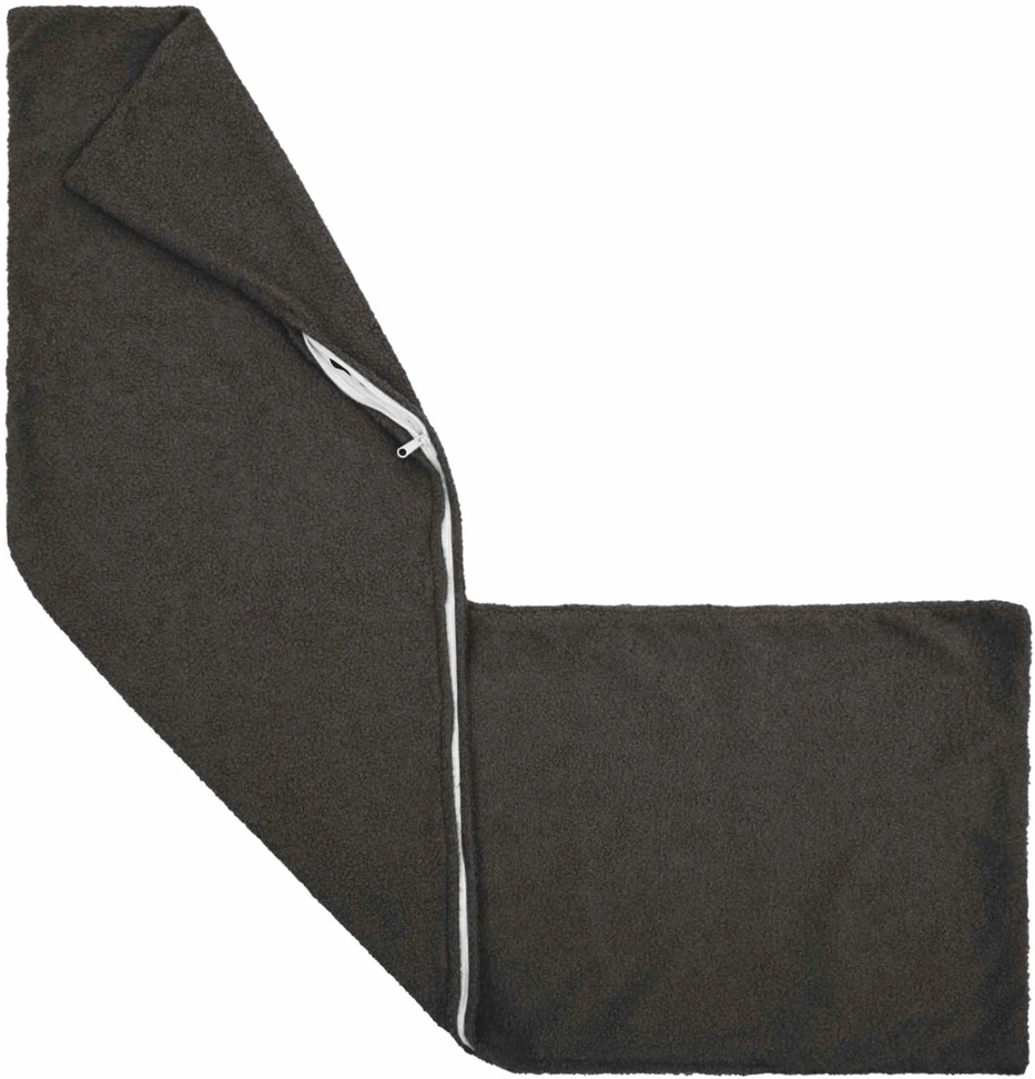 Pagalvėlės užvalkalas HEERLEN Tamsiai pilka 40 x 145 cm Bouclé