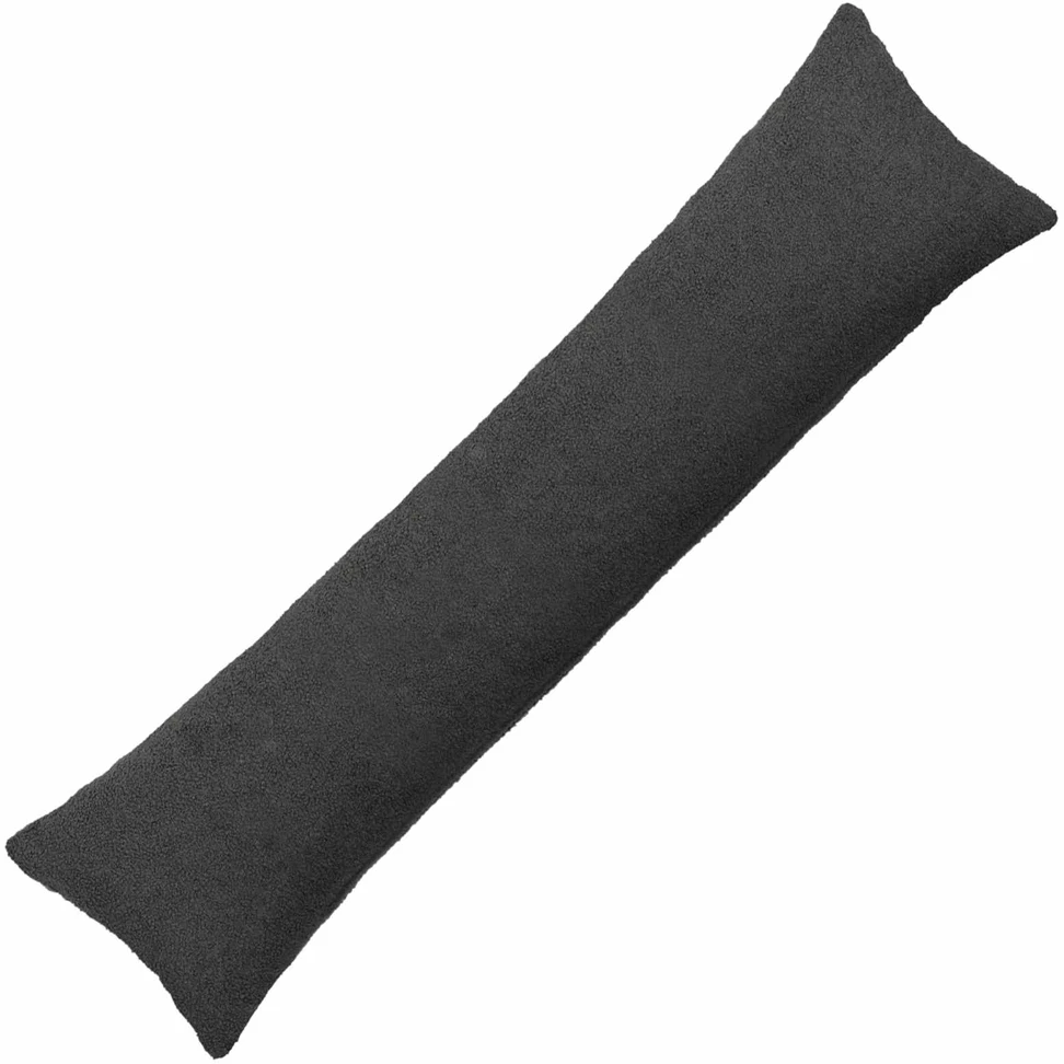 Pagalvėlės užvalkalas HEERLEN Tamsiai pilka 40 x 145 cm Bouclé