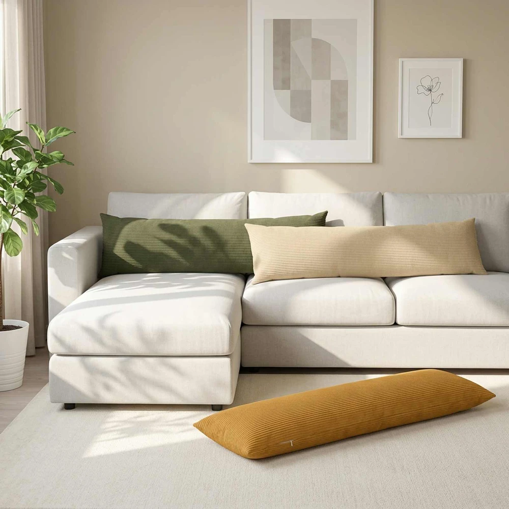 Pagalvėlės užvalkalas HEERLEN Žalia 40 x 145 cm mančester