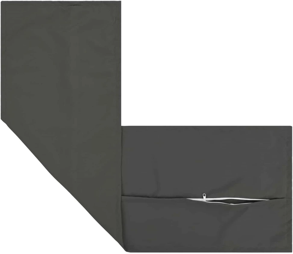 Pagalvėlės užvalkalas HOUTEN Antracito 40 x 145 cm Poliesteris