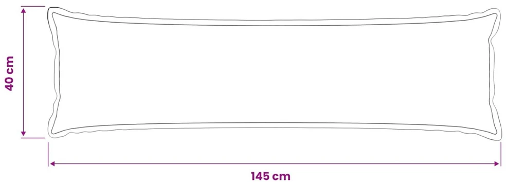Pagalvėlės užvalkalas HOUTEN Juoda 40 x 145 cm Bouclé