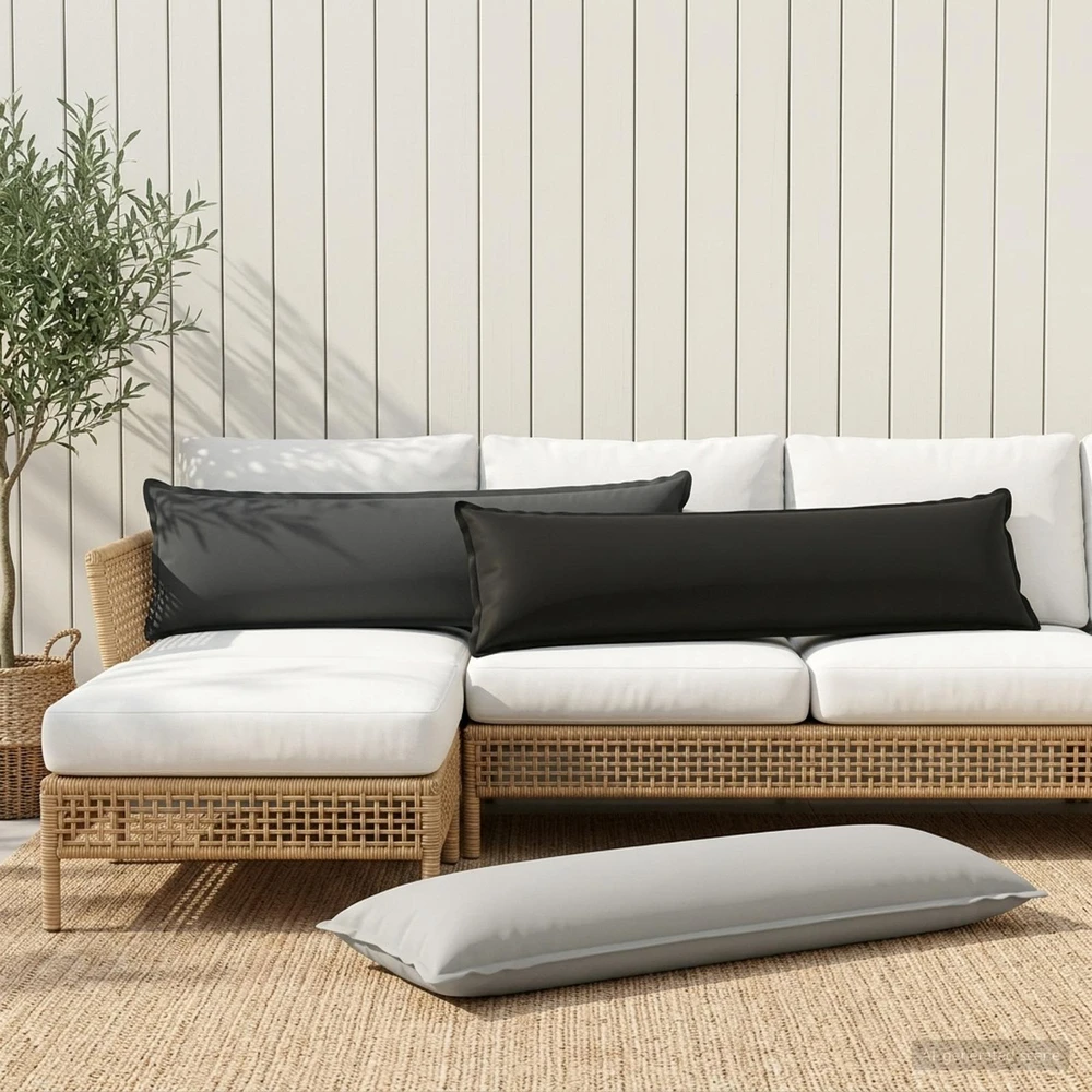 Pagalvėlės užvalkalas HOUTEN Juoda 40 x 145 cm Poliesteris