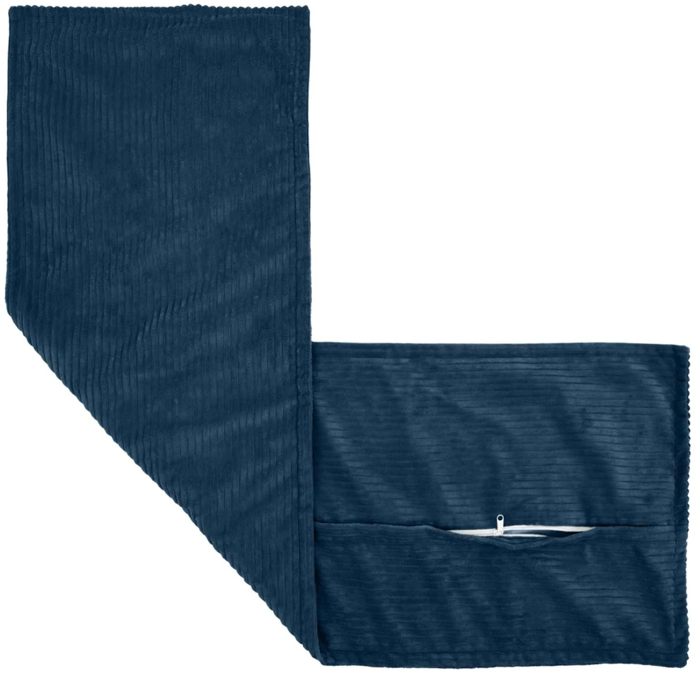 Pagalvėlės užvalkalas HOUTEN Jūrinė mėlyna 40 x 145 cm