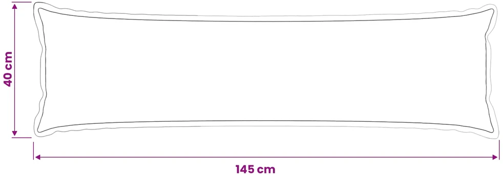 Pagalvėlės užvalkalas HOUTEN Mėlyna 40 x 145 cm