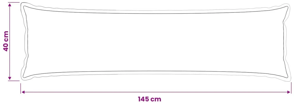 Pagalvėlės užvalkalas HOUTEN Rožinė 40 x 145 cm