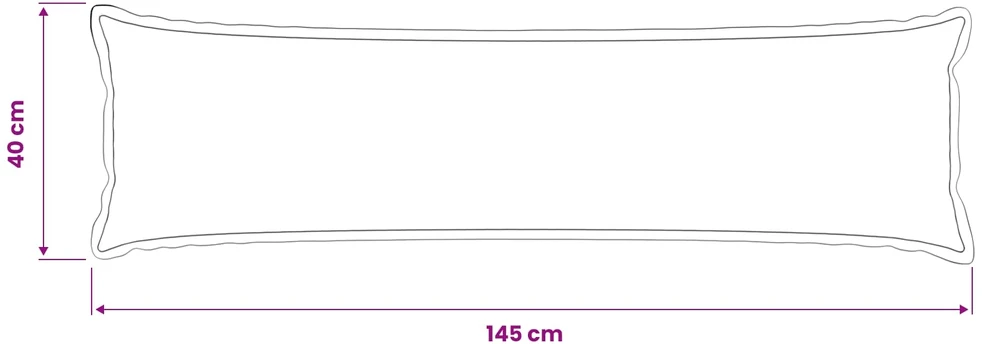 Pagalvėlės užvalkalas HOUTEN Smėlio 40 x 145 cm Bouclé