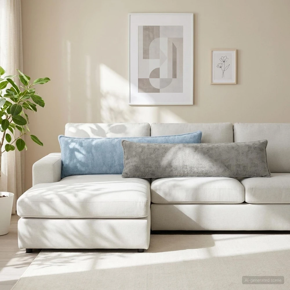 Pagalvėlės užvalkalas HOUTEN Šviesiai pilka 40 x 145 cm