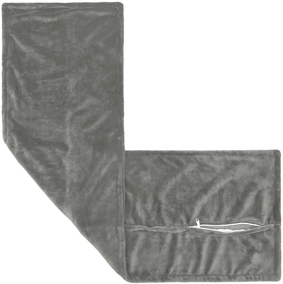 Pagalvėlės užvalkalas HOUTEN Tamsiai pilka 40 x 145 cm Flanelė