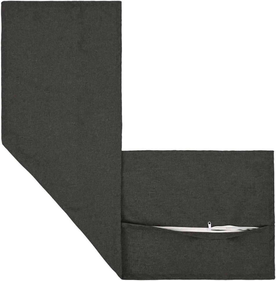 Pagalvėlės užvalkalas HOUTEN Tamsiai pilka 40 x 145 cm