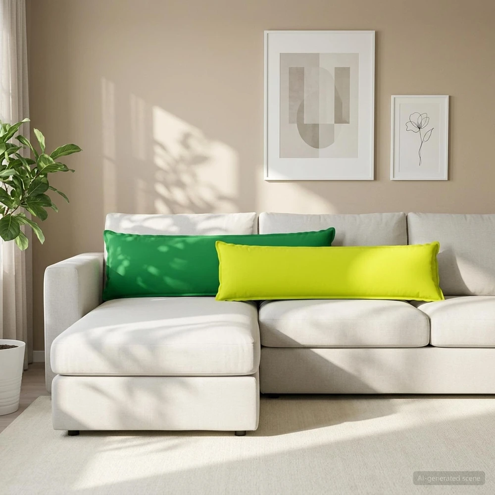 Pagalvėlės užvalkalas HOUTEN Žalia 40 x 145 cm Poliesteris