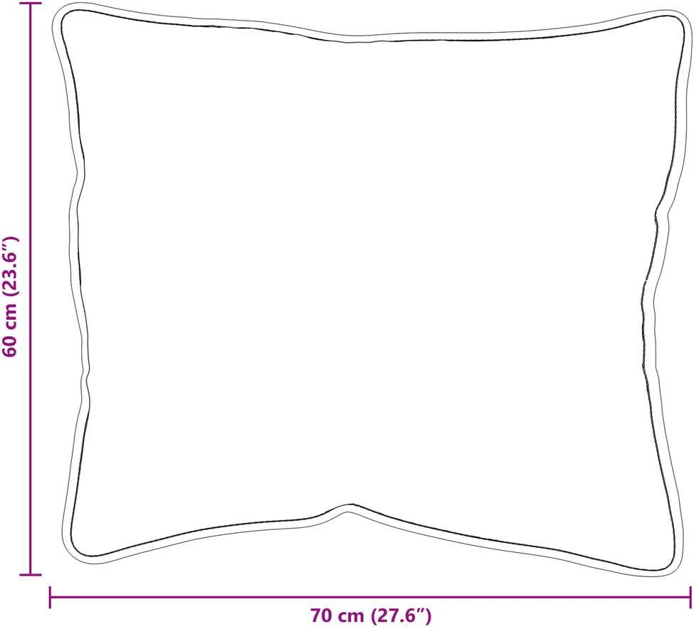 Pagalvė 2 vnt. 70 x 60 x 20 cm Poliesteris Balta