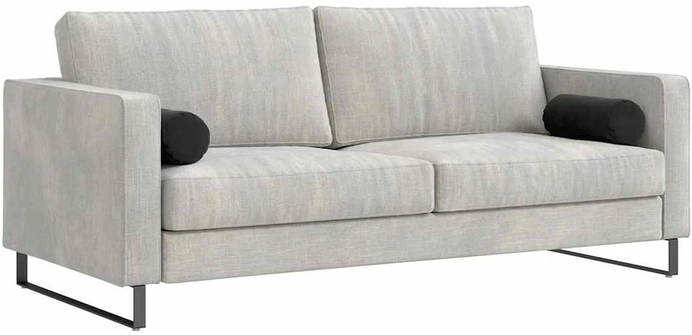 Pagalvės 2 pcs Juoda Ø 15 x 40 cm Kordūrinis audinys