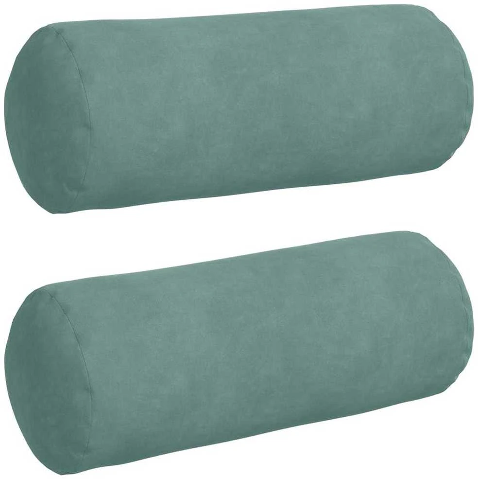Pagalvės 2 pcs Jūrinė žalia Ø 15 x 40 cm Kordūrinis audinys
