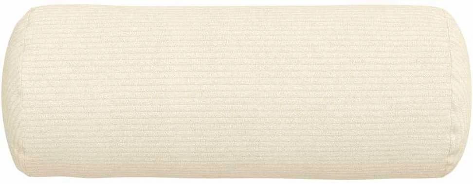 Pagalvės 2 pcs Kreminė Ø 15 x 40 cm Kordūrinis audinys
