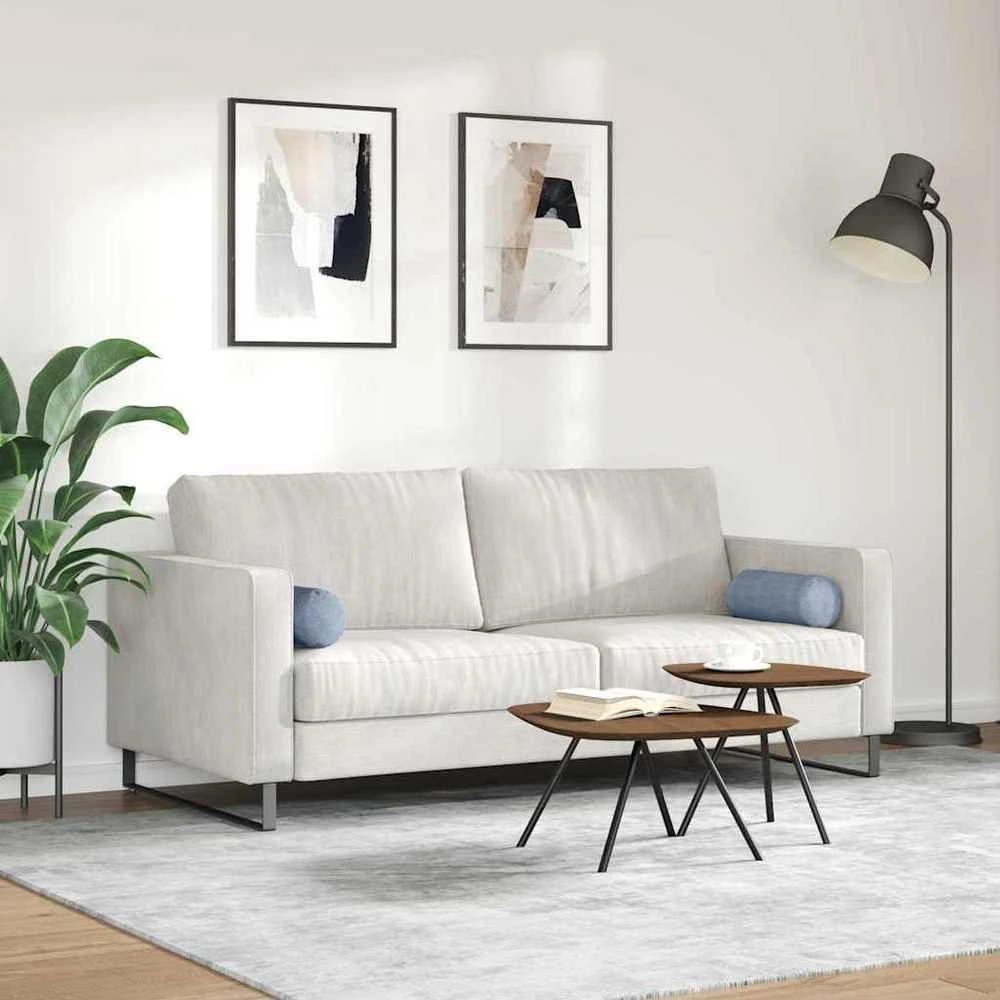 Pagalvės 2 pcs Mėlyna Ø 15 x 40 cm Kordūrinis audinys
