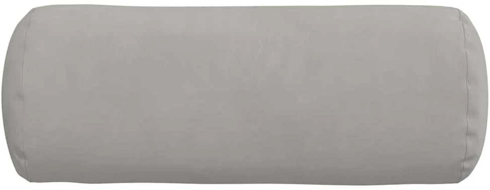 Pagalvės 2 pcs Šviesiai pilka Ø 15 x 40 cm Mikropluošto audinys