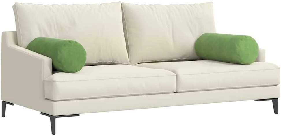 Pagalvės 2 pcs Šviesiai žalia Ø 25 x 70 cm Kordūrinis audinys