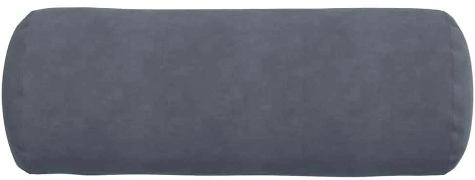 Pagalvės 2 pcs Tamsiai pilka Ø 25 x 70 cm Kordūrinis audinys