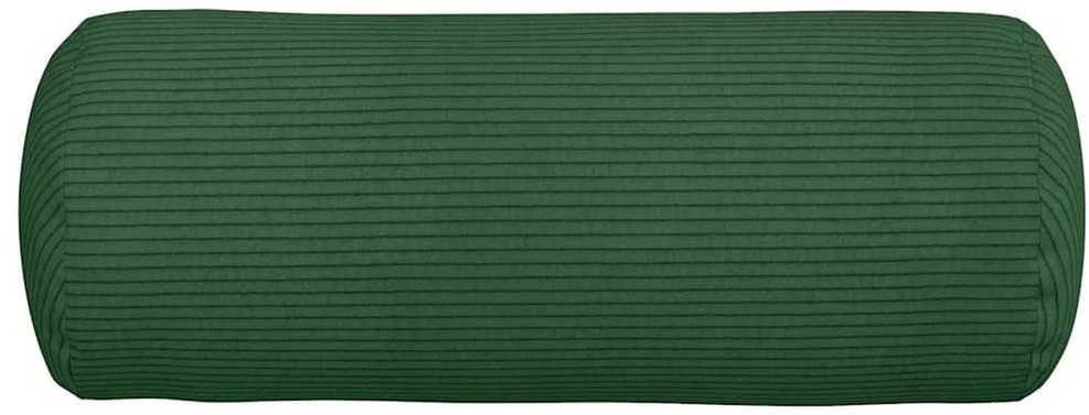 Pagalvės 2 pcs Tamsiai žalia Ø 15 x 40 cm Kordūrinis audinys