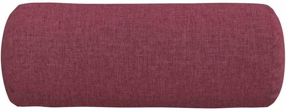 Pagalvės 2 vnt. audinys Vyno raudona Ø 15 x 40 cm