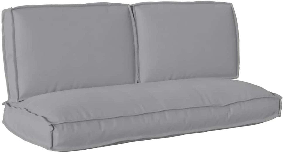 Pagalvių komplektas Oksfordo audinys Pilka 120 x 50 x 52 cm