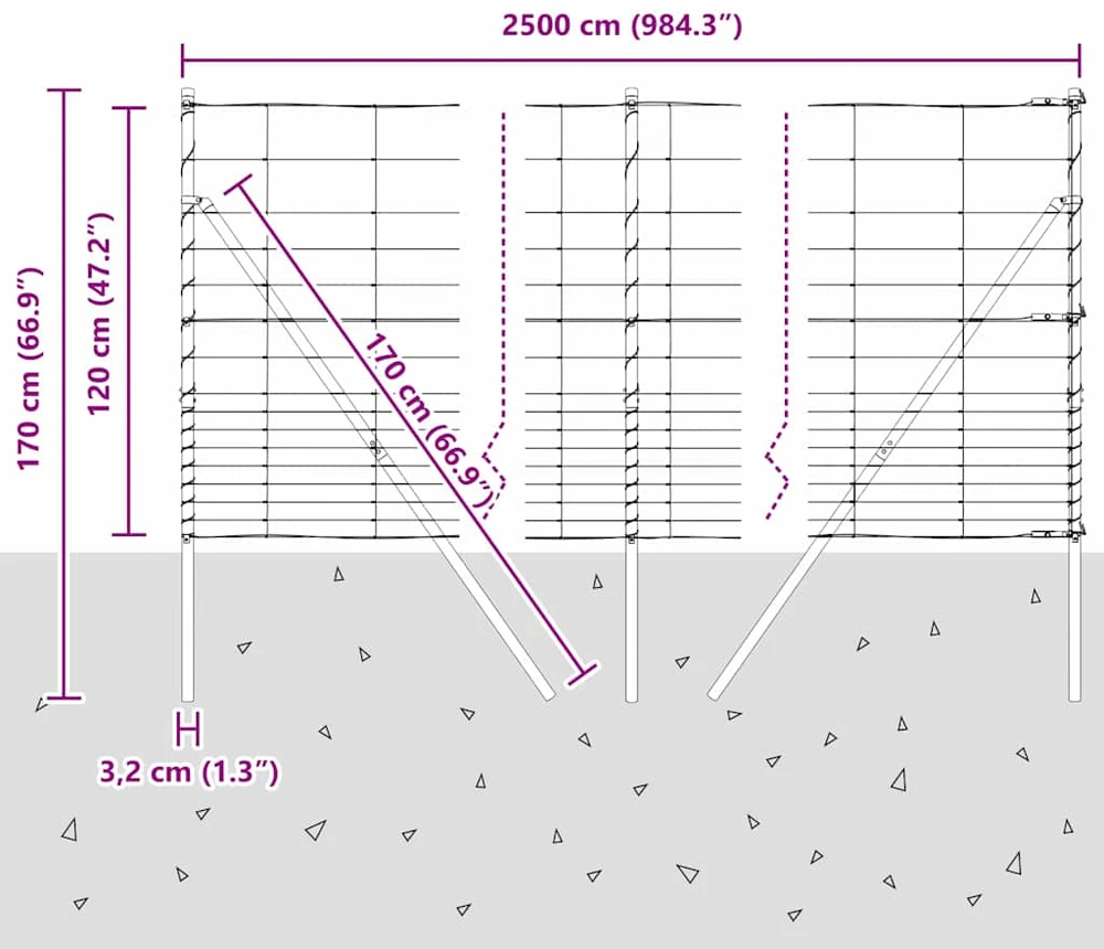 Pagrindo Suvirintas Vielos Tvora 25 x 1,2 m Sidabrinė Tinklelis