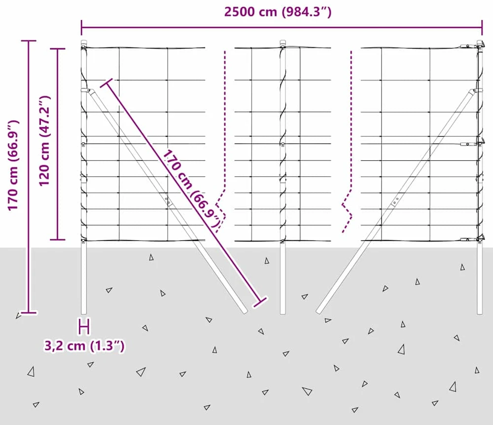 Pagrindo Suvirintas Vielos Tvora 25 x 1,2 m Sidabrinė Tinklelis