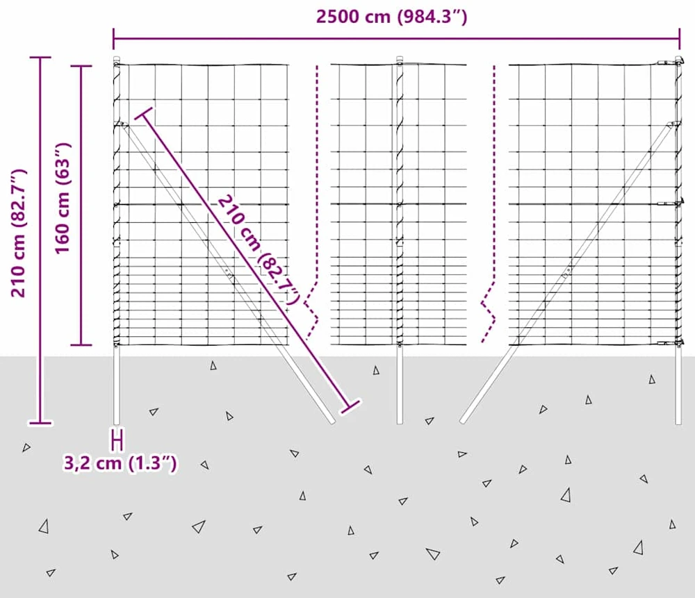 Pagrindo Suvirintas Vielos Tvora 25 x 1,6 m Sidabrinė Tinklelis