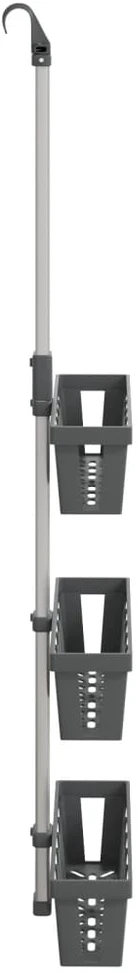 Pakabinama dušo lentyna, 30x15x(67–105)cm, aliuminis