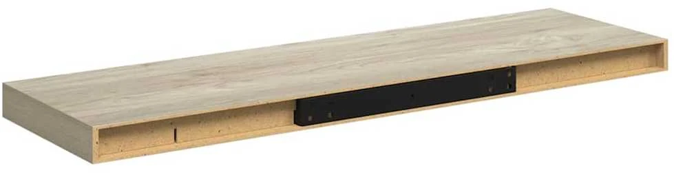 Pakabinama sieninė lentyna, ąžuolo spalvos, 80x23,5x3,8cm, MDF