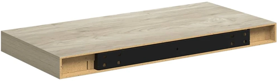 Pakabinama sieninė lentyna, ąžuolo spalvos, 50x23x3,8cm, MDF
