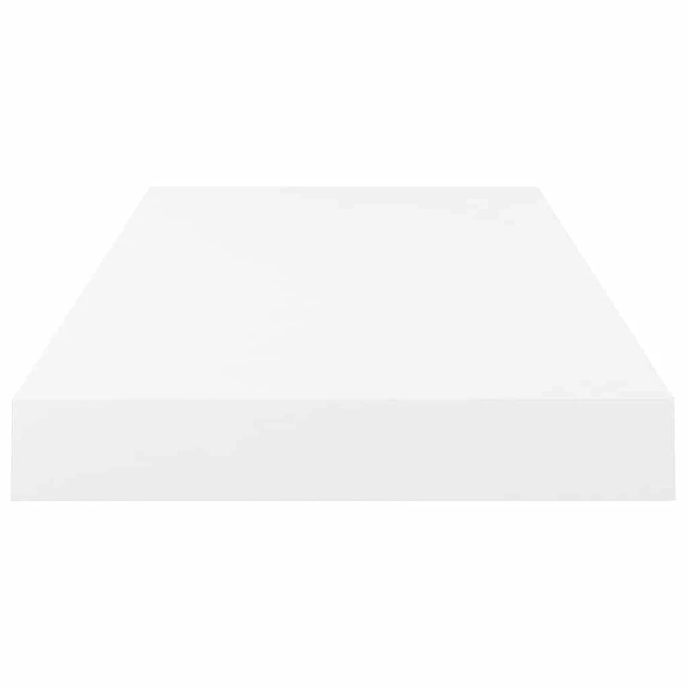 Pakabinama sieninė lentyna, balta, 50x23x3,8cm, MDF, blizgi