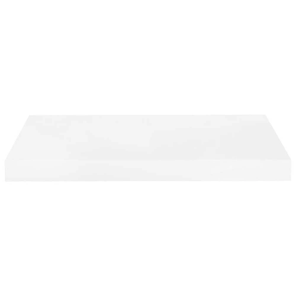 Pakabinama sieninė lentyna, balta, 50x23x3,8cm, MDF, blizgi