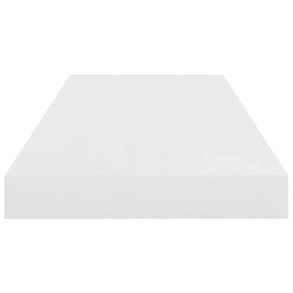 Pakabinama sieninė lentyna, balta, 60x23,5x3,8cm, MDF, blizgi