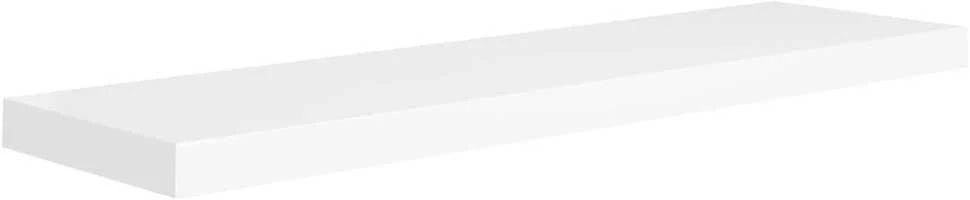 Pakabinama sieninė lentyna, baltos spalvos, 90x23,5x3,8cm, MDF