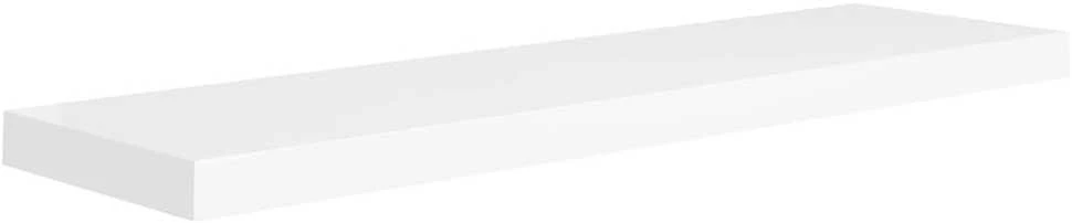 Pakabinama sieninė lentyna, baltos spalvos, 90x23,5x3,8cm, MDF