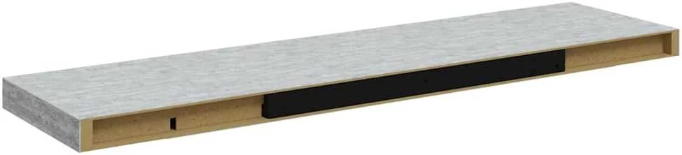 Pakabinama sieninė lentyna, betono pilka, 90x23,5x3,8cm, MDF