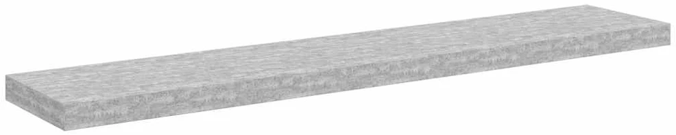 Pakabinama sieninė lentyna, betono pilka, 120x23,5x3,8cm, MDF