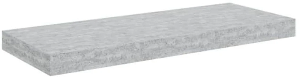 Pakabinama sieninė lentyna, betono pilka, 60x23,5x3,8cm, MDF