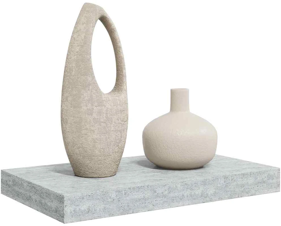 Pakabinama sieninė lentyna, betono pilka, 40x23x3,8cm, MDF
