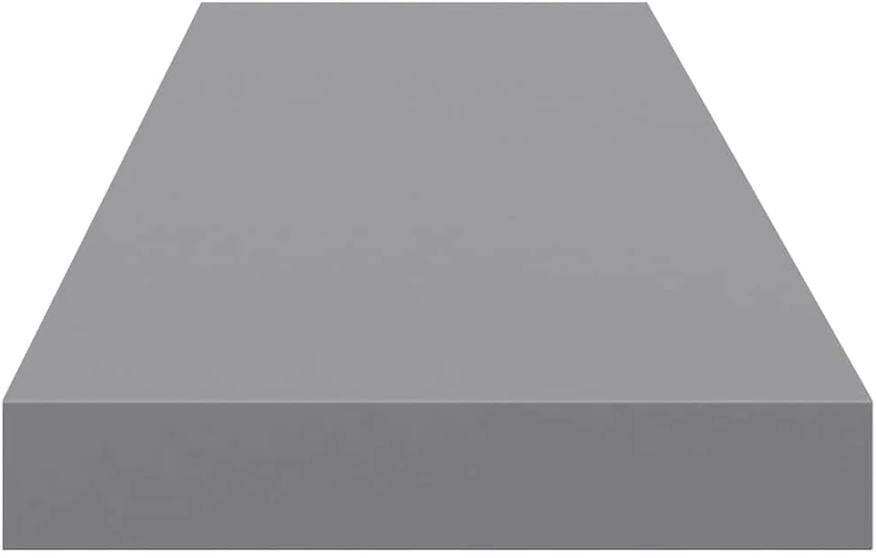 Pakabinama sieninė lentyna, pilkos spalvos, 90x23,5x3,8cm, MDF