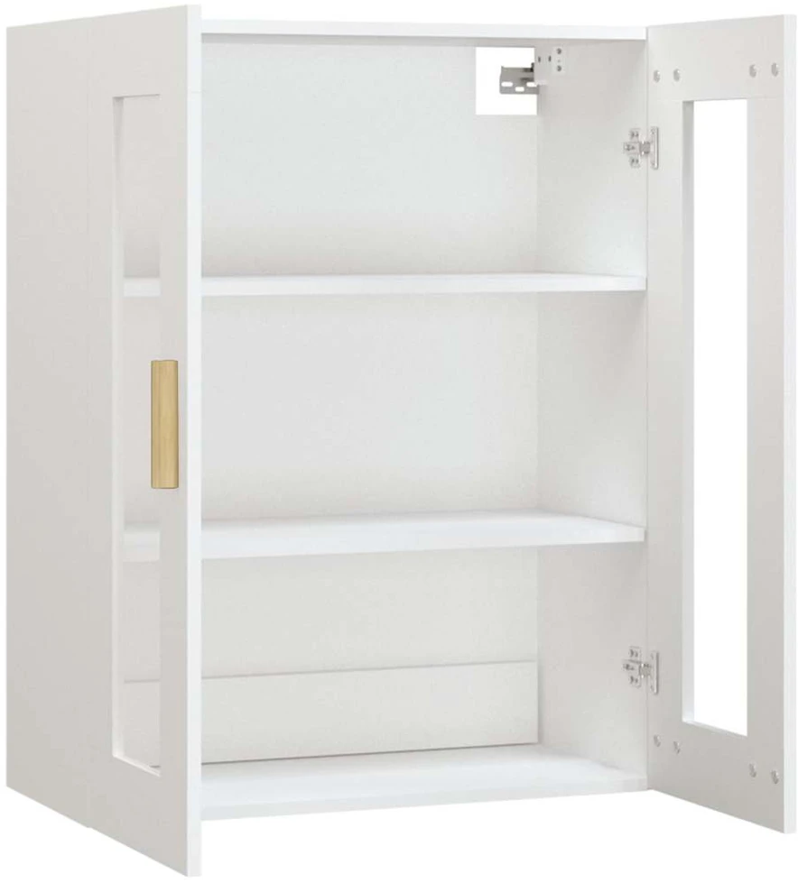 Pakabinama sieninė spintelė, baltos spalvos, 69,5x34x90cm