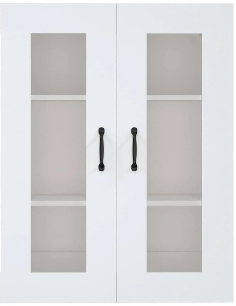Pakabinama sieninė spintelė, baltos spalvos, 69,5x34x90cm
