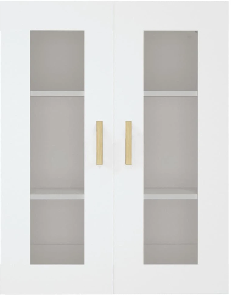 Pakabinama sieninė spintelė, baltos spalvos, 69,5x34x90cm