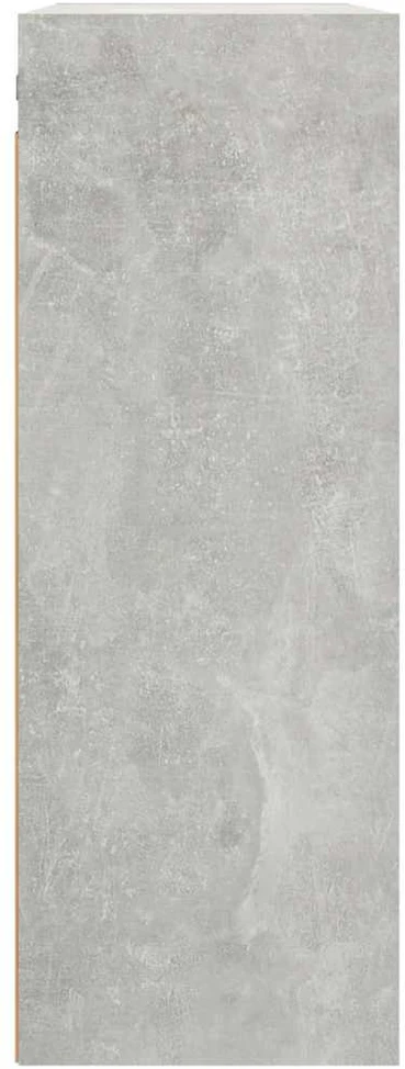 Pakabinama sieninė spintelė, betono pilka, 69,5x32,5x90cm