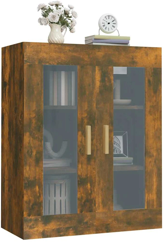 Pakabinama sieninė spintelė, dūminio ąžuolo, 69,5x34x90cm