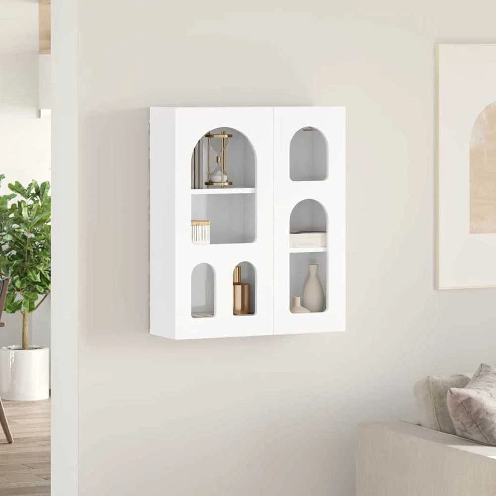 Pakabinama spintelė ELST Itin blizgi balta 59 x 20 x 71,5 cm